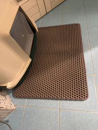 Photo d'un client : tapis gris 45 × 60 cm
